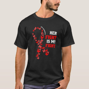 Camiseta Visto De Consciência Chd Vermelho Sua Luta É Minha