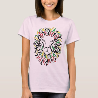 Camiseta Visto de demonstração: Rasta Lion- (feminina orgân