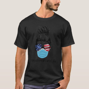 Camiseta Visto de Enfermeira Registrada de Cabelo Mensal Má