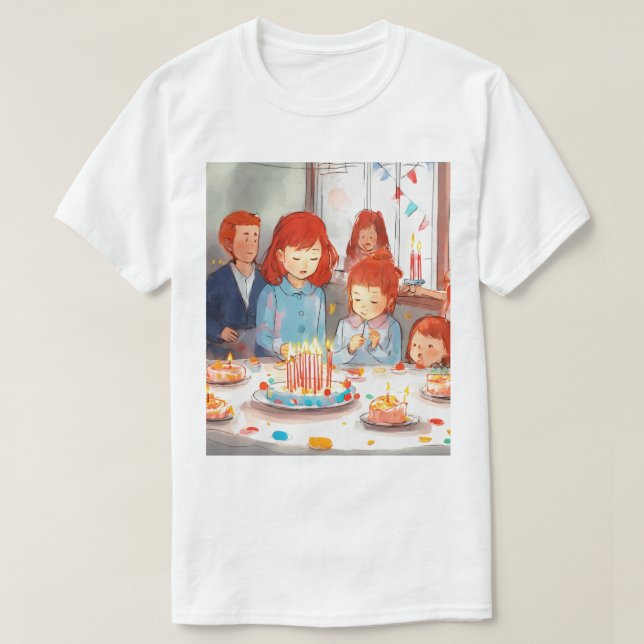 Camiseta Visto de melhor roupa de aniversário para todos (Frente do Design)