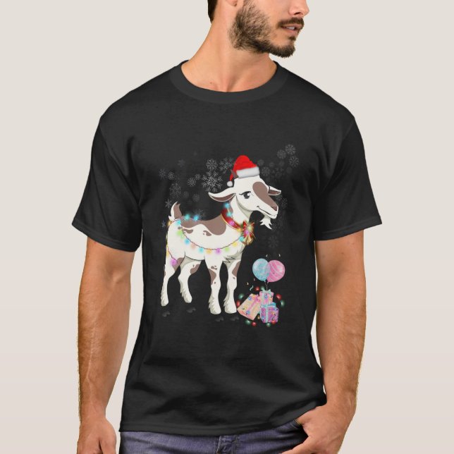 Camiseta Visto de Natal Santa Hat - Família Luz de Combinaç (Frente)