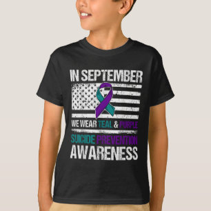 Camiseta Visto de setembro Prevenção do Suicídio de Roxo Te