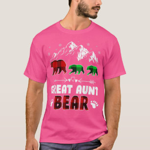 Camiseta Visto de Tia Urso da Xadrez de Buffalo da Família