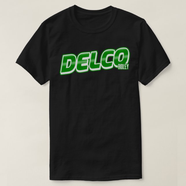 Camiseta Visto Delco Rep Your Town Ridley (Frente do Design)