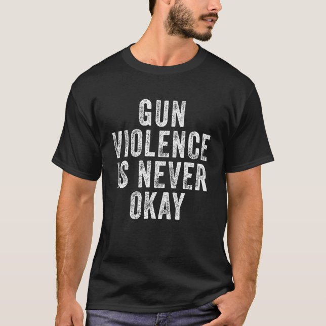Camiseta Visto do Dia da Consciência Anti-Armas Laranja Suf (Frente)
