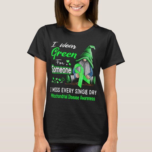 Camiseta Visto Doença Mitocondrial Verde (Frente)