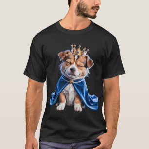 Camiseta VISTO DOG CROWN Engraçado CROWN Pega Casual Todos