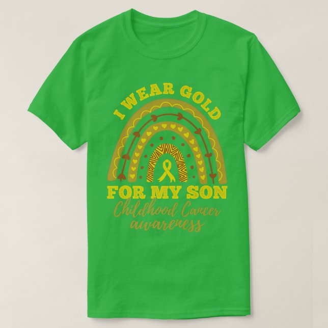 Camiseta Visto Dourado Para A Consciência Do Cancer Da Minh (Frente do Design)