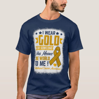Camiseta Visto Dourado Para Alguém Significa Cancer Infanti