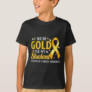 Camiseta Visto Dourado Para O Meu Professor De Fita Amarela