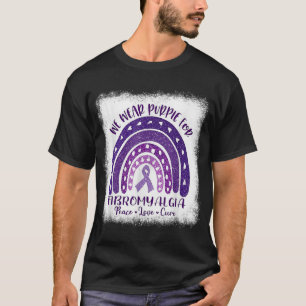 Camiseta Visto em maio Fibromialgia Roxa Sensibilização Gno