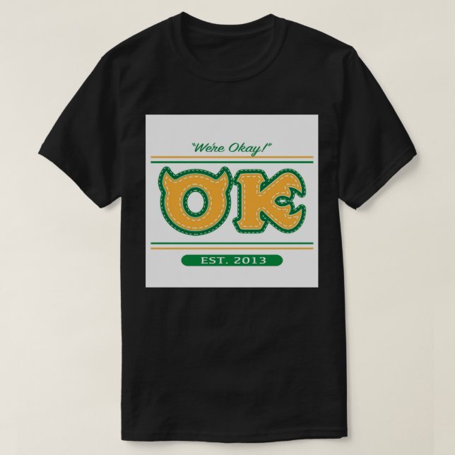 Camiseta Visto Espírito Oozma Kappa Impressão (Frente do Design)