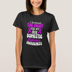 Camiseta Visto Familiar Fita Violência Doméstica Sensibiliz