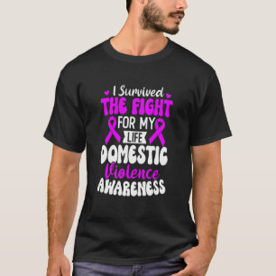 Camiseta Visto Familiar Fita Violência Doméstica Sensibiliz
