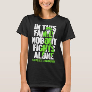 Camiseta Visto Fita Verde Luta Contra A Saúde Mental Estigm