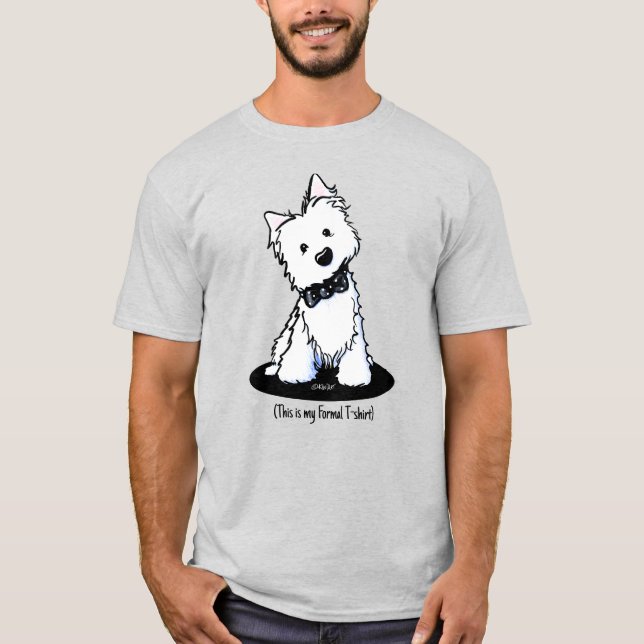 Camiseta Visto Formal KiniArt Westie T-Shirt (Frente)