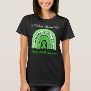 Camiseta visto Green For Mental Health Awarting Green Rib