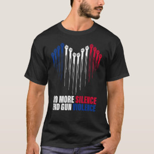Camiseta Visto Laranja Anti-Arma Sem Mais Silêncio Acabar C
