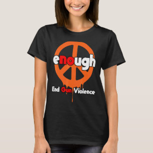 Camiseta Visto Laranja Anti-Arma Sem Mais Silêncio Acabar C