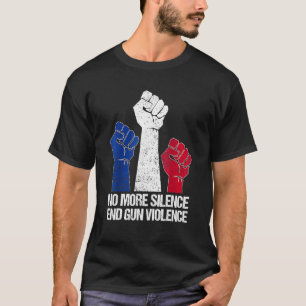 Camiseta Visto Laranja Anti-Arma Sem Mais Silêncio Acabar C