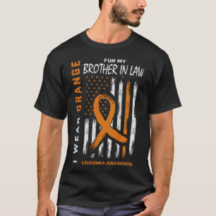 Camiseta Visto Laranja Irmão Em Direito Conhecimento Da Leu