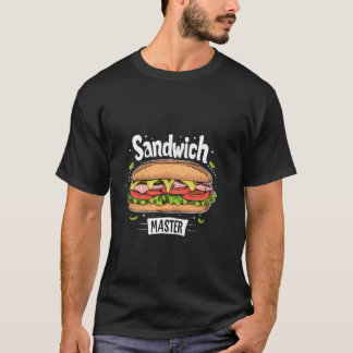 Camiseta Visto-mestre Sanduíche para Gêneros Alimentícios e