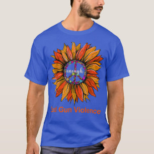 Camiseta Visto Orange Peace Sunflower chega de violência co