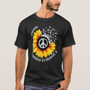 Camiseta Visto Orange Peace Sunflower chega de violência co