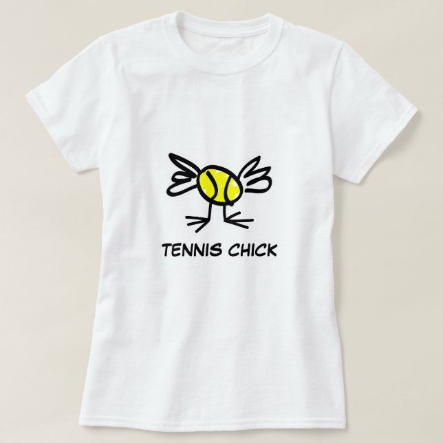 Camiseta Visto Tênis tênis Pintinho Womens (Frente do Design)