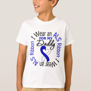 Camiseta Visto uma Faixa ALS para o meu Pai