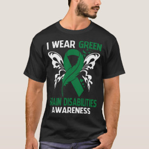 Camiseta Visto Verde Para A Consciência Das Deficiência CÉR