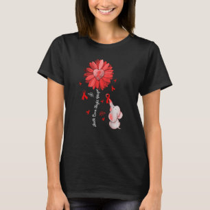 Camiseta Visto Vermelho Dia Vermelho Doença Cardíaca Sensib