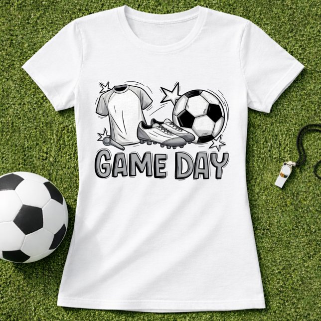 Camiseta Visual do Jogador no Dia de Jogo de Futebol (Criador carregado)