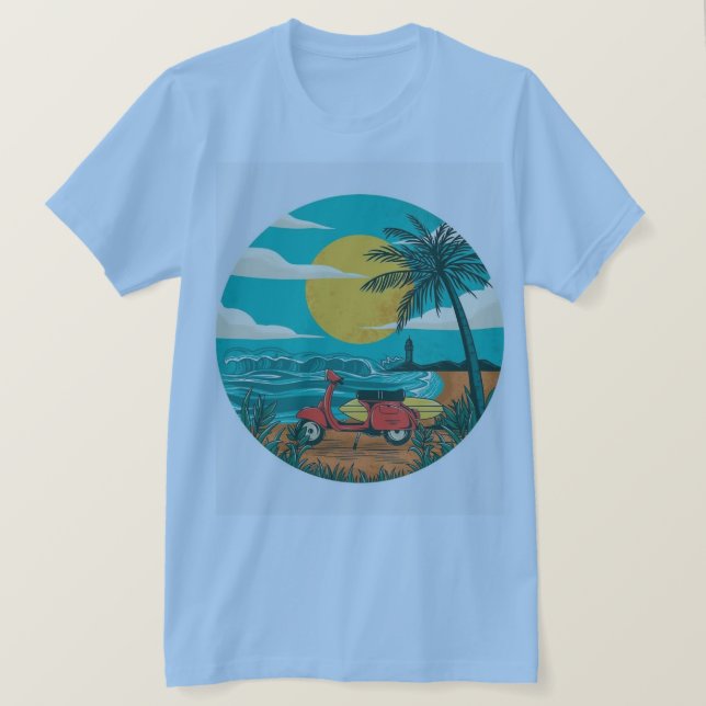 CAMISETA VISUALIZAÇÃO DA PRAIA (Frente do Design)