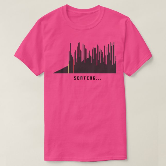 Camiseta Visualizador de Algoritmo de Classificação (Frente do Design)