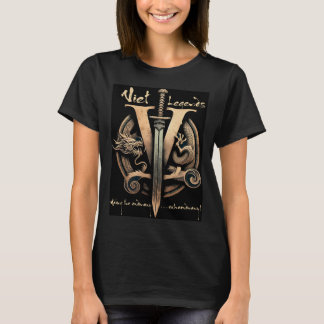 Camiseta Visualizar legendas preto Logotipo Alt T-Shirt