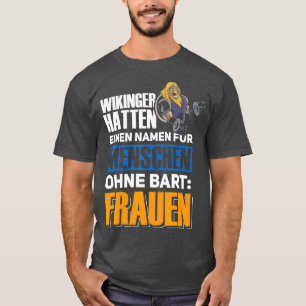 Camiseta Visualizar pessoas de mitologia nórdica sem barba
