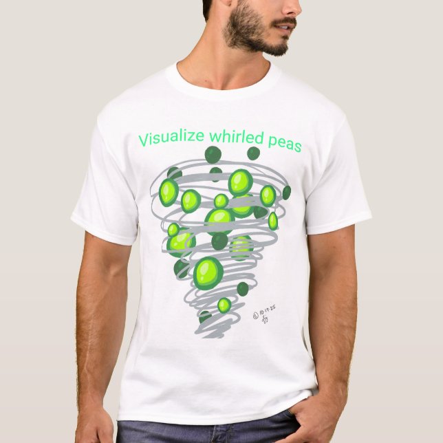 Camiseta Visualize Ervilhas Giratórias (Frente)
