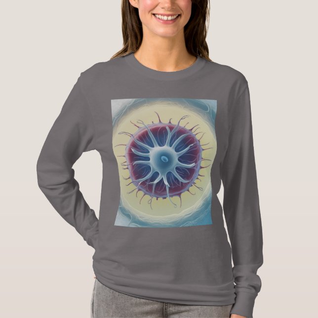 Camiseta " Vital Bloom " Longa Capa (Frente)