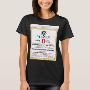 Camiseta Vitamina D Luz do Sol Interior Positividade Inspir