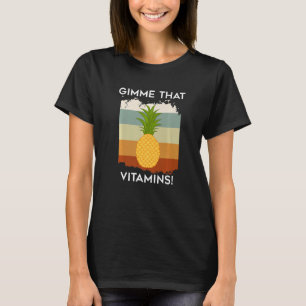 Camiseta Vitaminas - Irônico - A Dizer Frutas Tropicais De