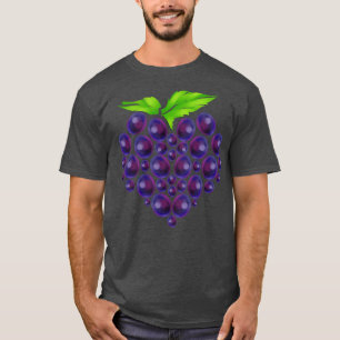 Camiseta Vite de Berries em Forma de Coração Vegetariana