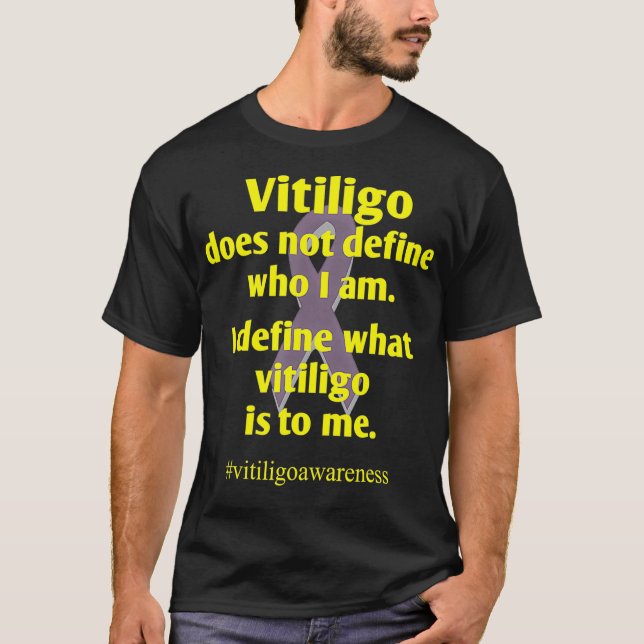Camiseta Vitiligo  Motivational Quote And Mental Mindset  (Frente)