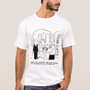 Camiseta Vítimas do Serviço da Igreja de Casamento não pode