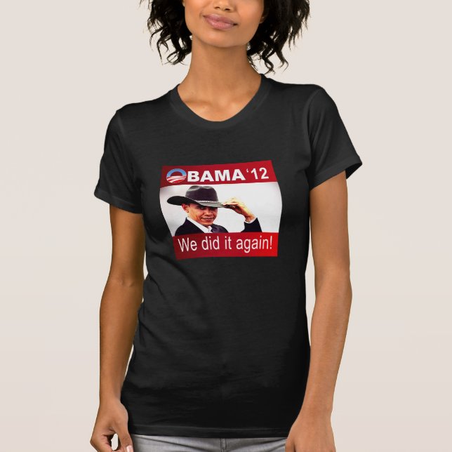 Camiseta Vitória 2012 de Barack Obama (Frente)