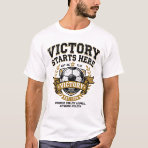 Camiseta Vitória Começa Aqui Gráfico de Futebol Vintage