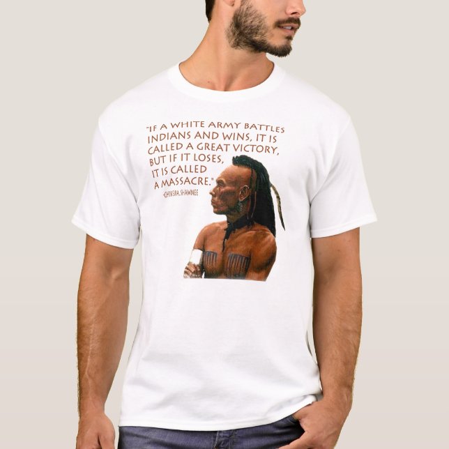 Camiseta Vitória contra o massacre (Frente)