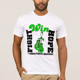 Camiseta Vitória da esperança da luta - câncer de rim