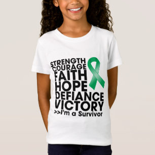Camiseta Vitória da força da esperança do câncer de fig