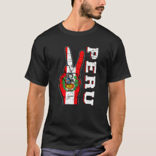 Camiseta Vitória Distante Dois Dedos Bandeira do Peru Patri